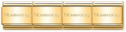 Nomination sárga alapkarkötő charm - 030001-2