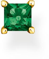 Thomas Sabo félpár fülbevaló zöld kővel - H2233-472-6