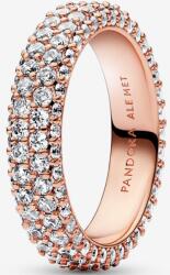 Pandora rozé pavé kétsoros gyűrű - 182629C01-58
