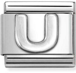 Nomination ezüst "U" charm - 330113/21