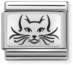 Nomination ezüst cica charm - 330109/05