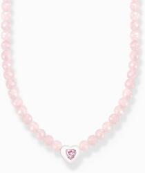 Thomas Sabo rózsaszín szív gyöngyös nyaklánc - KE2181-035-9-L42v