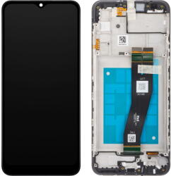 Samsung Piese si componente Display cu Touchscreen Samsung Galaxy A02s A025F, cu Rama, Negru, Service Pack GH81-20181A (GH81-20181A) - pcone