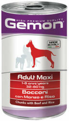 Gemon Dog Adult Maxi konzerv Marha 12 x 1250g