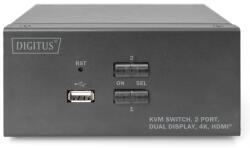 ASSMANN DS-12860 KVM Switch 2 Port Dual Display 4K HDMI (DS-12860)