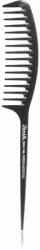 Janeke Carbon Fibre Fashion Comb with a long tail and wavy frame fésű 21, 5 x 3 cm
