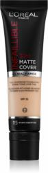 L'Oréal Infallible 32H Matte Cover tartós matt alapozó SPF 25 árnyalat 115 (Warm Undertone) 30 ml