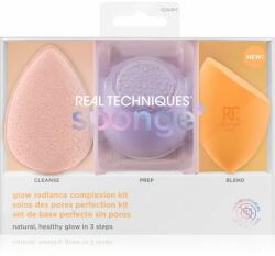 Real Techniques Sponge+ Glow Radiance applikátor szett a tökéletes küllemért