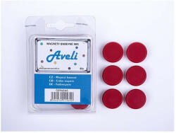 Aveli mágnes készlet, piros színű (XRT-00097)