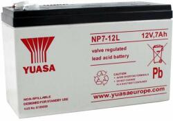 YUASA 12V 7Ah karbantartásmentes ólom akkumulátor NP7-12L, faston 6, 3 mm (NP7-12L)