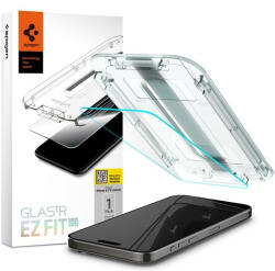 Apple Spigen Glas. tR EZ Fit HD Apple iPhone 15 Pro, tempered kijelzővédő fólia felhelyező kerettel (AGL06898) - speedshop