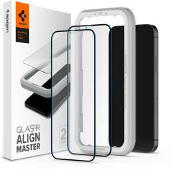 Apple Spigen AlignMaster Glas. tR Apple iPhone 12/12 Pro Tempered kijelzővédő fólia (2db) (AGL01802) - speedshop