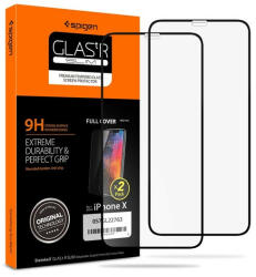 Apple Spigen Glass FC Apple iPhone 11 Pro / Xs/X Tempered kijelzővédő fólia 2db (057GL23120) - speedshop