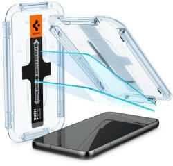 Samsung Spigen "Glas. tR SLIM EZ Fit" Samsung Galaxy S23 tempered kijelzővédő fólia felhelyező kerettel (2db) (AGL05958) - speedshop