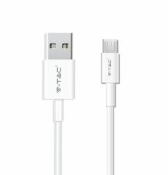 V-TAC Cablu micro USB 1m pearl editon - alb (SKU-8480)