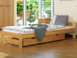 Komforttéka Niwa fenyő ágykeret égerfa 90' + ajándék ágyrács