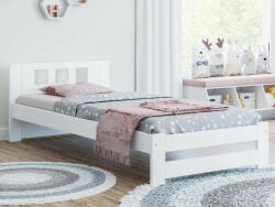 Komforttéka Magnat DMD 12 fenyő ágykeret fehér 90' + ajándék ágyrács