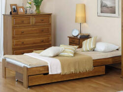 Komforttéka Magnat-Ada fenyő ágykeret tölgy 90' + ajándék ágyrács