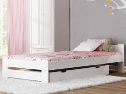 Komforttéka Niwa fenyő ágykeret fehér 90' + ajándék ágyrács