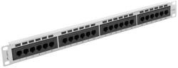 LANBERG Accesoriu server Lanberg patch panel 24 port 1U cat. 6 UTP gray PPU6-1024-S (PPU6-1024-S) - vexio