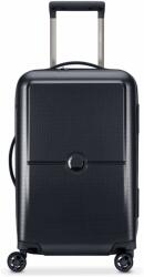 DELSEY Suitcase Turenne 55cm 4 Double Wheels Trolley Case Black - vexio