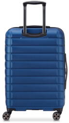 DELSEY Suitcase Shadow 5.0 66cm 4 Double Wheels Expandable Trolley Case Blue - vexio Valiza