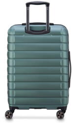 DELSEY Suitcase Shadow 5.0 66cm 4 Double Wheels Expandable Trolley Case Green - vexio Valiza