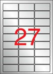 APLI Etikett, 63, 5x29, 6 mm, poliészter, idõjárásálló, kerekített sarkú, APLI, ezüst, 540 etikett/csomag (LCA10070) - tutitinta