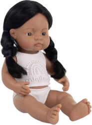 Miniland Papusa 38 cm, fetita nativ americana, cu corp parfumat (ML31272) - ookee Papusa