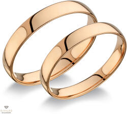 Újvilág Kollekció Rosé arany női karikagyűrű 56-os méret - C35V/N/56-D
