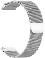 Techsuit - Óraszíj 20 mm (W009) - Samsung Galaxy Watch 4/5/Active 2, Huawei Watch GT 3 (42 mm)/GT 3 Pro (43 mm) - Ezüst (KF239489)