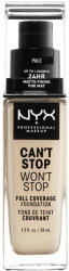NYX Professional Makeup Can't Stop Won't Stop Foundation Light Porcelain Alapozó 10.7 g