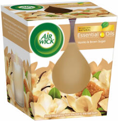 Air Wick Essential Oils Illatgyertya - Vanília és barna cukor 105g (5999109543486)