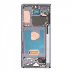 Samsung N980, N981 Galaxy Note 20 (4G és 5G) előlap keret, lcd kijelző és érintőpanel, szürke, fekete (Same size OLED)