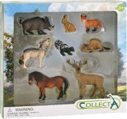 CollectA Set de 8 figurine pictate manual animale din padure (COL84151WB) - bravoshop Figurina