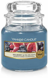 Mulberry & Fig Delight, Yankee Candle illatgyertya, kicsi üveg (e (1556247E)