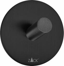Zack Cârlig pentru prosoape DUPLO 5, 5 cm, negru, oțel inoxidabil, Zack