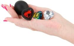 NS Novelties Dop Anal Cu Bijuterii Glams Xchange Heart, Medium, 8 Cm