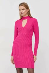 GUESS ruha rózsaszín, mini, testhezálló - rózsaszín L - answear - 35 990 Ft