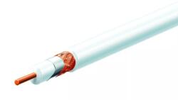 USE Koax kábel, fehér, 75 ohm, Ø6, 5 mm, 100 m/tekercs (RG 6-32/WH) (RG6-32WH)