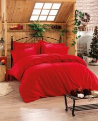Cottonbox® Lenjerie pat premium satin de lux, Cotton Box, Elegant Red V2 Lenjerie de pat