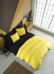 Hobby Home® Lenjerie de pat poplin percale, Hobby Home, Diamond Yellow, Black Lenjerie de pat