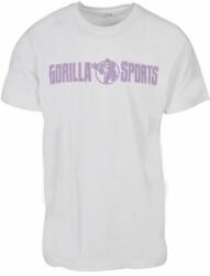 Gorilla Sports Sportpóló fehér/lila S (101197-00022-0077)