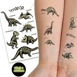 TyToo TyToo: Sötétben világító dinoszauruszok matrica tetoválás (KEIT-TM022) - jatekshop