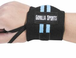 Gorilla Sports Csuklópánt 2 db fekete/kék (100805-00042-0001)