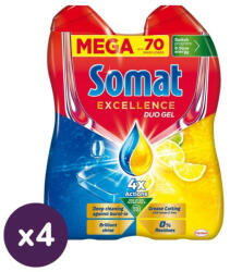 Somat INGYENES SZÁLLÍTÁS - Somat Excellence DuoGel gépi mosogatógél 8x630 ml (280 mosogatás)