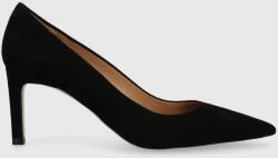 Boss velúr magassarkú cipő Janet Pump 70-S_N fekete, 50498810 - fekete Női 39