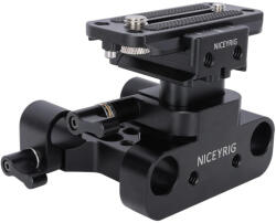 NICEYRIG Arca Kamera Bázis-plate - Dupla 15mm Rúd Rögzítő Rig Plate (NRig-548)