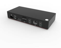 Rocketek 14in1 2x USB-C (Type-C), 5x USB-A, 2x DP 4k@60Hz, HDMI 4K@60Hz, RJ45, 2x 3, 5mm Jack -PD-100W HUB Dokkoló Állomás (RT-LX100)
