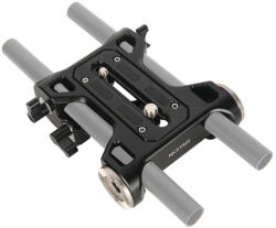 NICEYRIG Kamera Bázis-plate - Arri Rosette-mount & Dupla 15mm Rúd Rögzítő Rig (NRig-512)